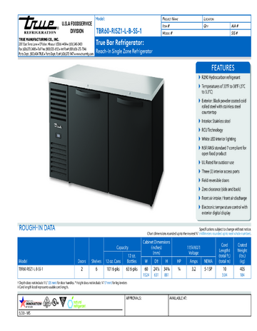 Spec Sheet