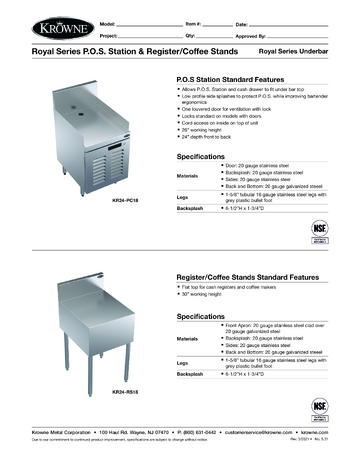 Spec Sheet