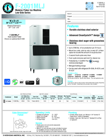 Spec Sheet