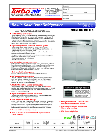 Spec Sheet