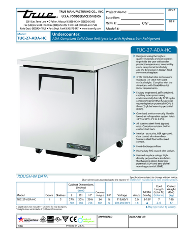 Spec Sheet
