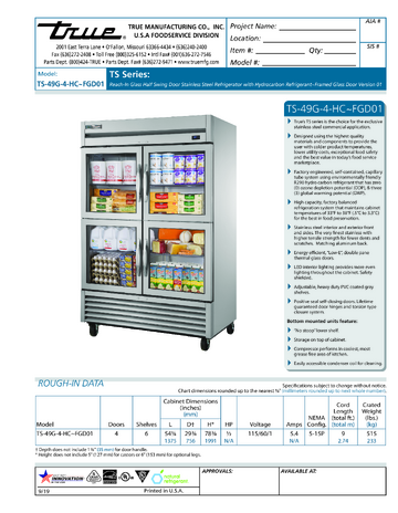 Spec Sheet