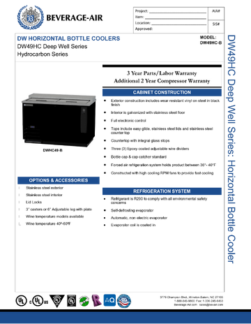 Spec Sheet