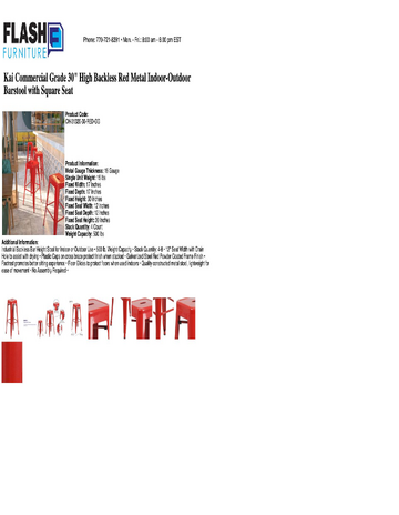 Spec Sheet