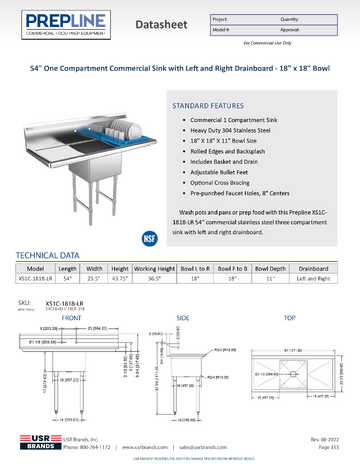 Spec Sheet