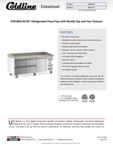 Spec Sheet