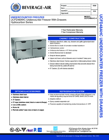 Spec Sheet