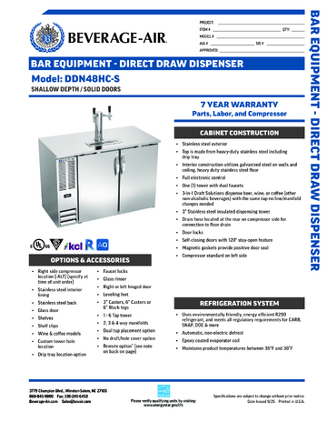 Spec Sheet