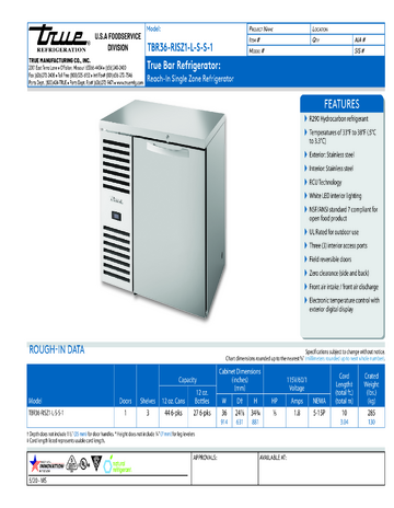 Spec Sheet