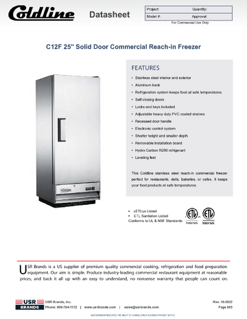 Spec Sheet