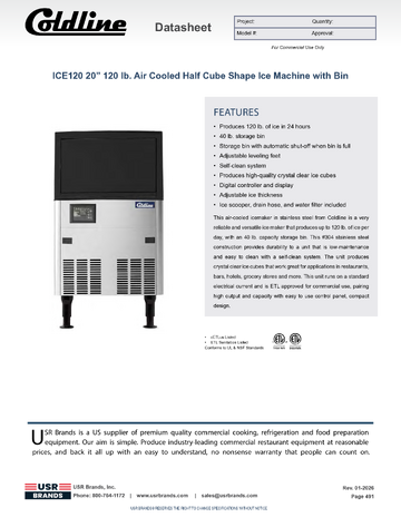 Spec Sheet