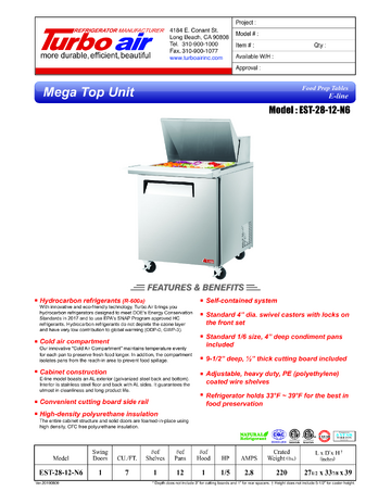 Spec Sheet