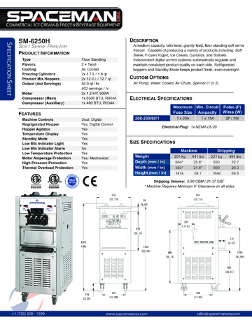 Spec Sheet
