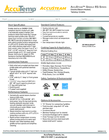Spec Sheet