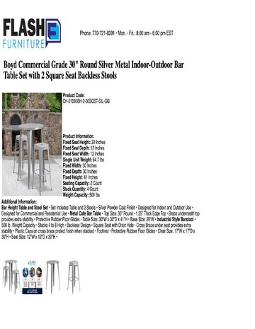 Spec Sheet