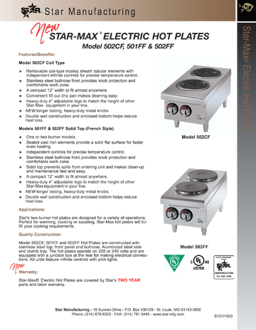 Spec Sheet