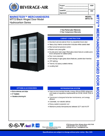 Spec Sheet