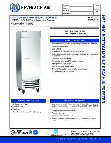 Spec Sheet