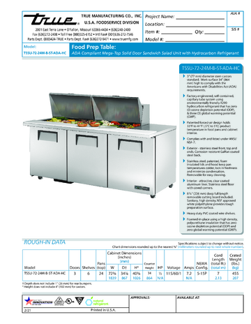 Spec Sheet