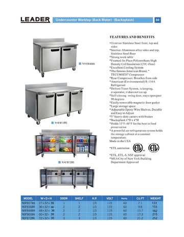 Spec Sheet