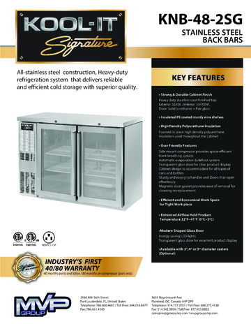 Spec Sheet
