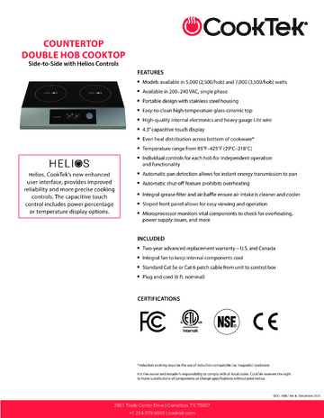 Spec Sheet