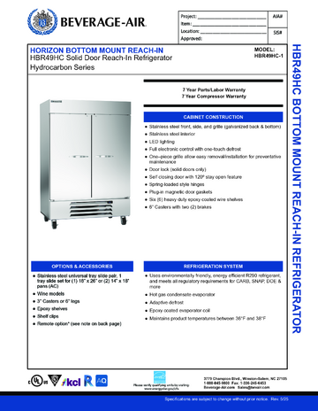 Spec Sheet