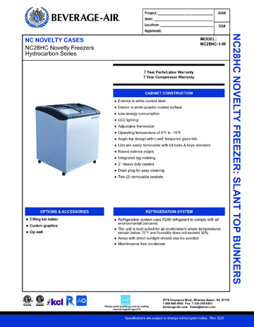 Spec Sheet