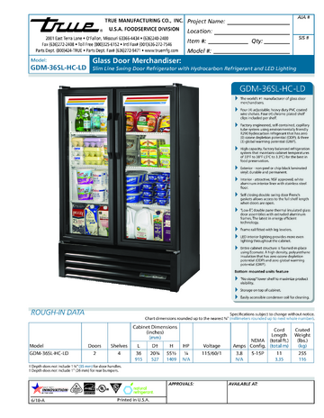 Spec Sheet