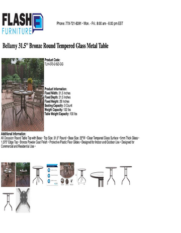 Spec Sheet