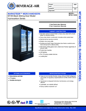 Spec Sheet