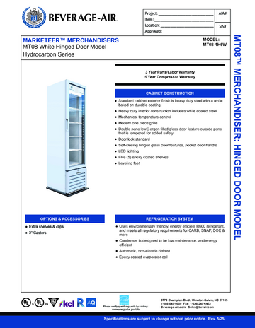 Spec Sheet
