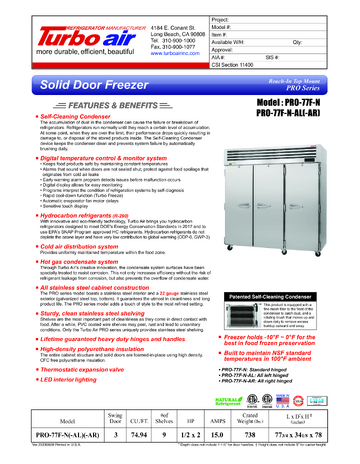 Spec Sheet