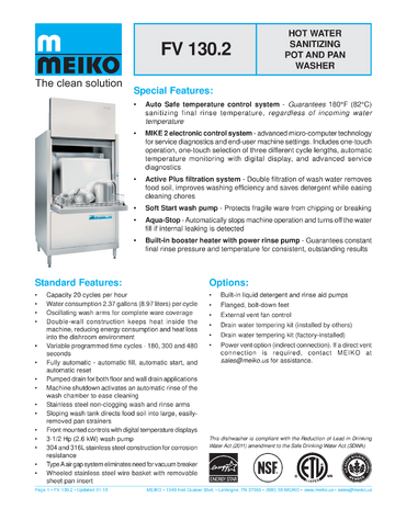 Spec Sheet