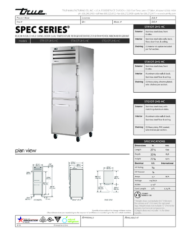 Spec Sheet