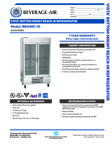 Spec Sheet