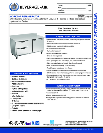 Spec Sheet