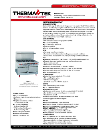 Spec Sheet