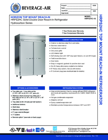 Spec Sheet