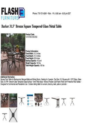 Spec Sheet