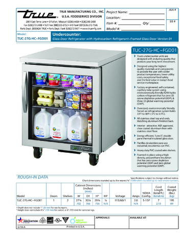 Spec Sheet