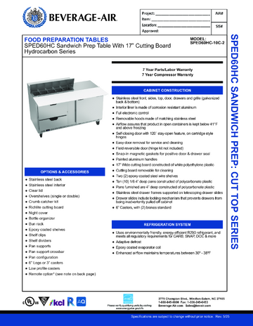 Spec Sheet