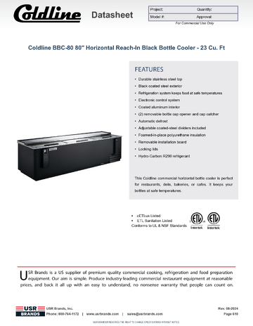 Spec Sheet
