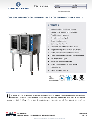 Spec Sheet
