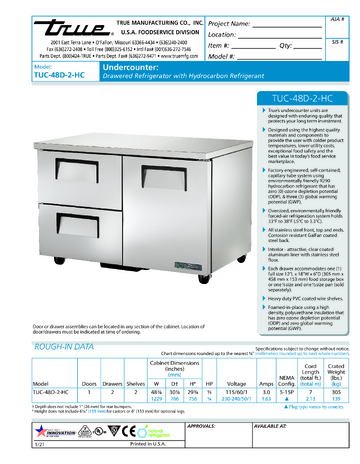 Spec Sheet