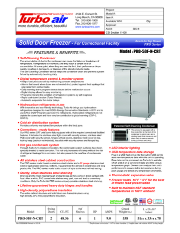 Spec Sheet
