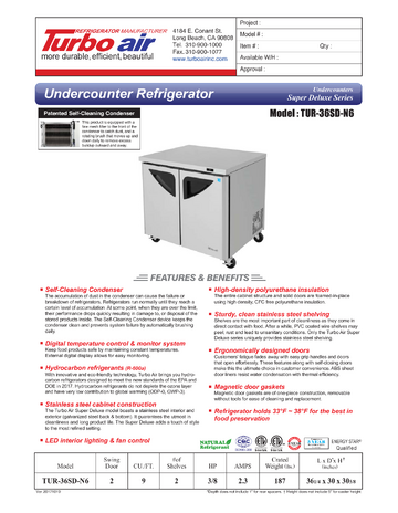 Spec Sheet