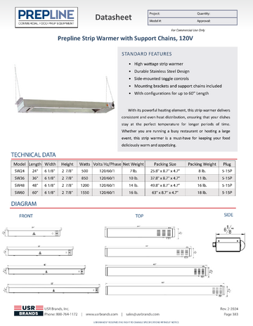 Spec Sheet