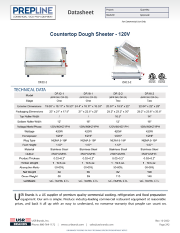Spec Sheet