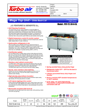 Spec Sheet
